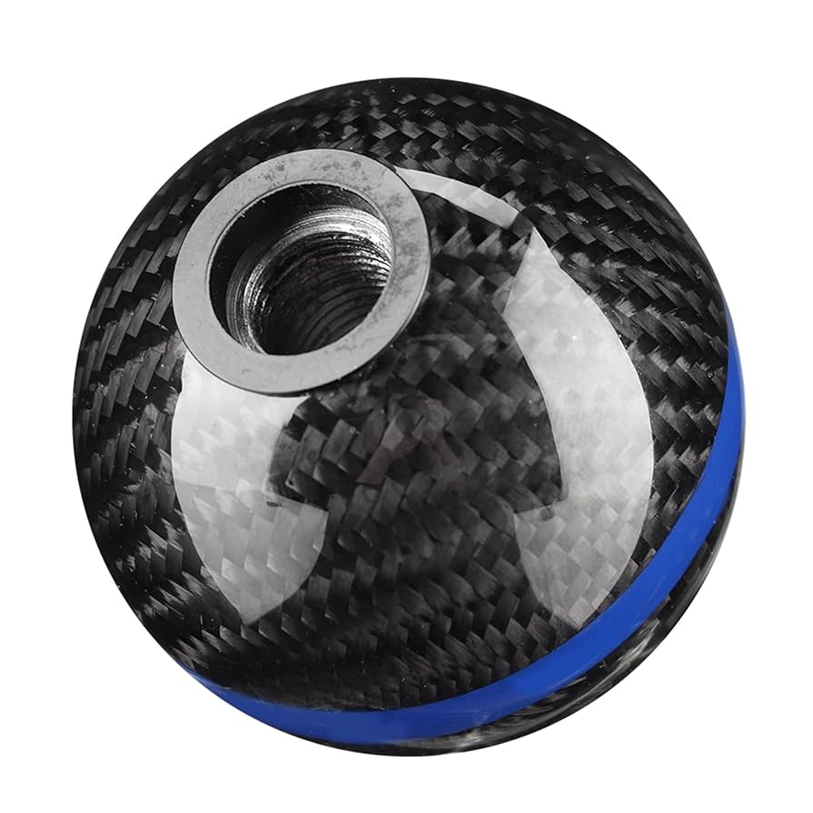Amazon.com: 6 Speed Carbon Fiber Shift Knob - Blue Line